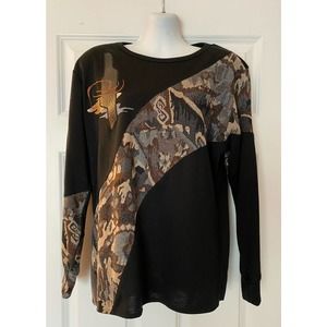 Vtg 80’s Amy Jess Sweater/Shirt Women’s Med, Abstract Print